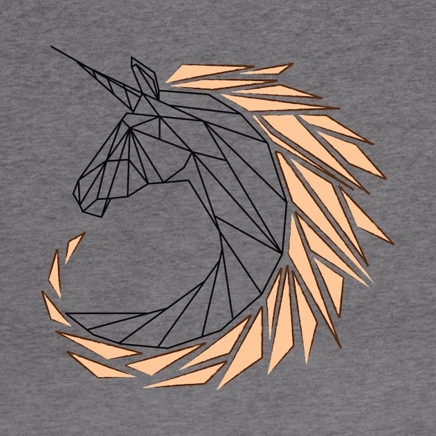 Unicorn Line Art Horse by ThyShirtProject - Affiliate